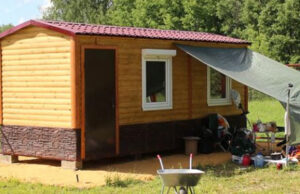 Блоки – надежный фундамент для размещения бытовки