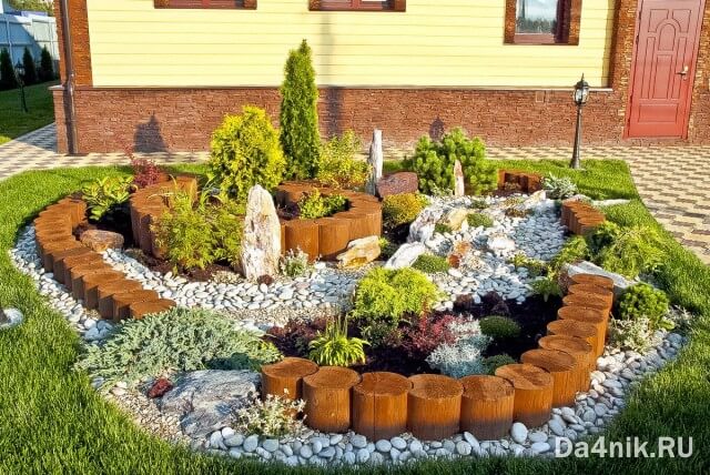 Делаем бордюры для клумб своими руками