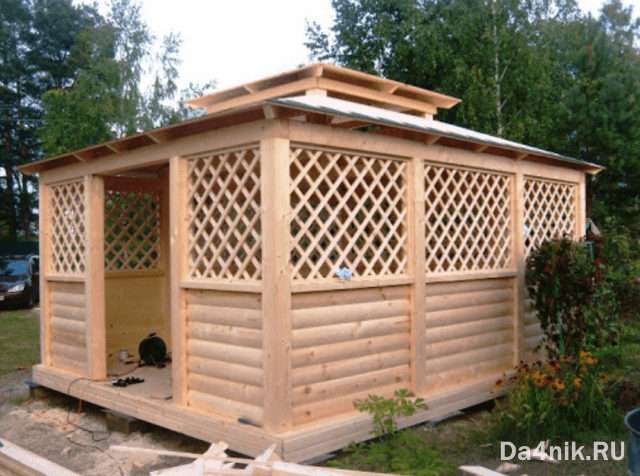 Как сделать садовую беседку своими руками