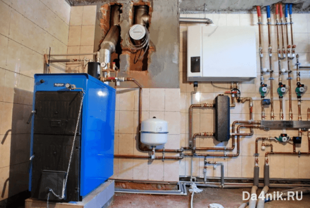 Монтаж твердотопливных котлов отопления