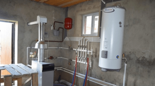 Монтаж твердотопливных котлов отопления