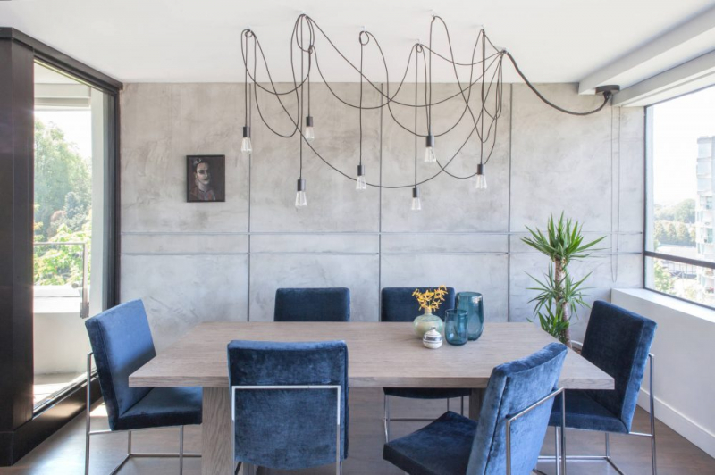 Обои под бетон (100 фото): очарование лофта в интерьере современной квартиры