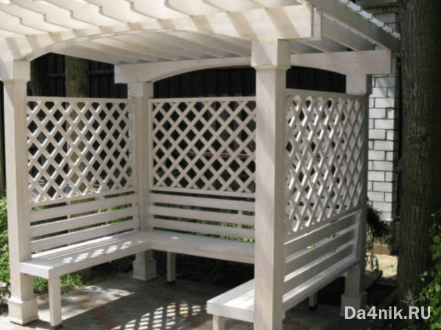 Обрешётка для беседки своими руками
