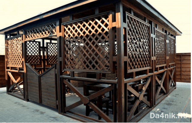Обрешётка для беседки своими руками