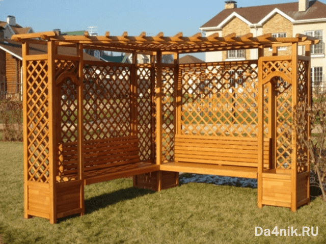 Обрешётка для беседки своими руками