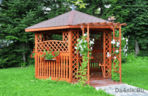 Обрешётка для беседки своими руками