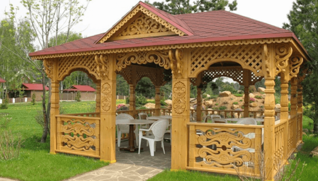 Обрешётка для беседки своими руками