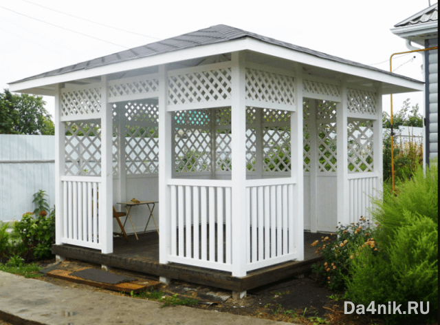 Обрешётка для беседки своими руками