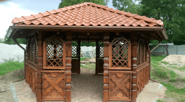Обрешётка для беседки своими руками