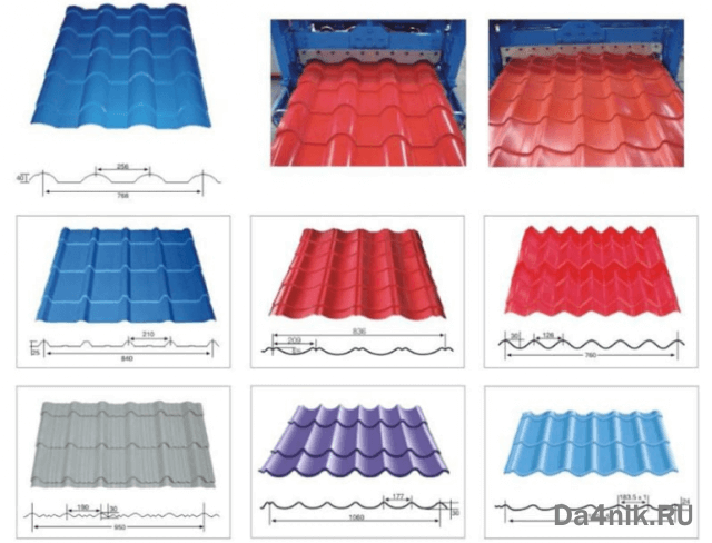 Размеры листа металлочерепицы: как определиться с выбором