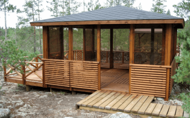 Садовая беседка эконом класса своими руками
