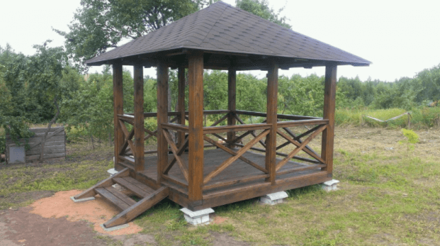 Садовая беседка эконом класса своими руками