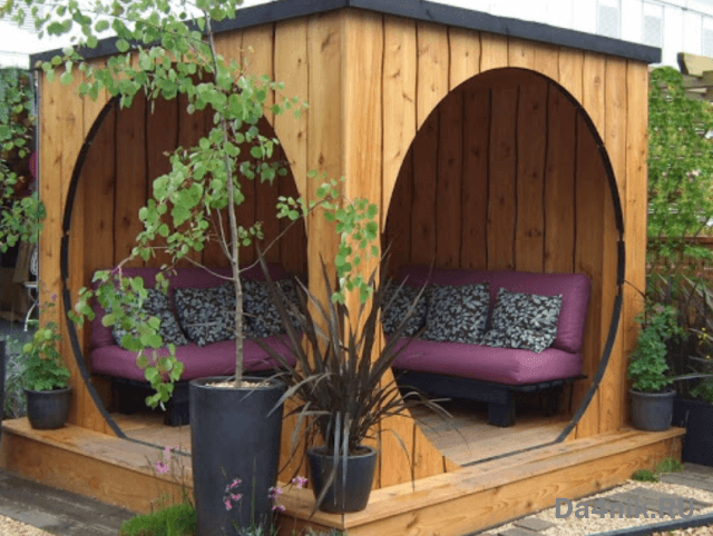 Садовая беседка эконом класса своими руками