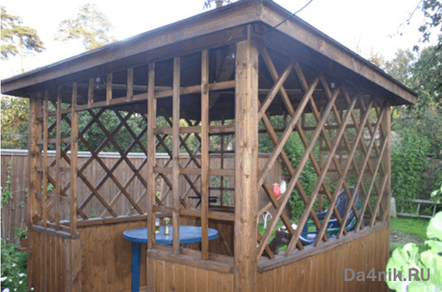 Садовая беседка эконом класса своими руками