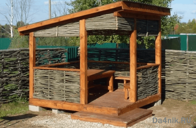 Садовая беседка эконом класса своими руками