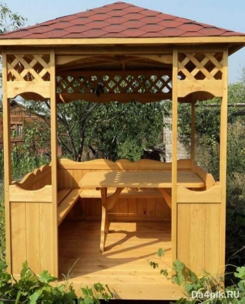 Садовая беседка эконом класса своими руками