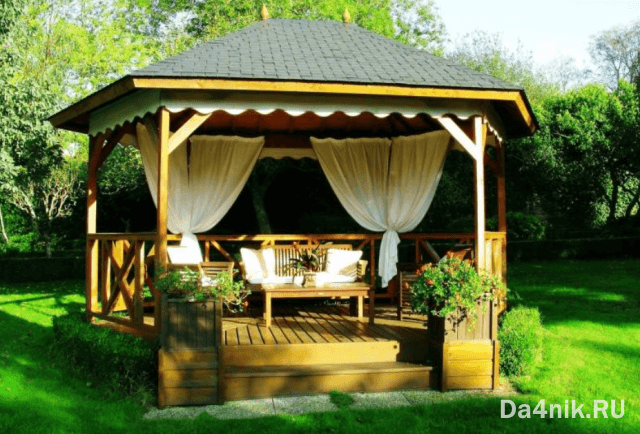 Садовая беседка эконом класса своими руками