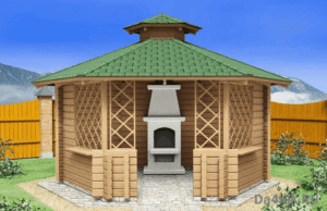 Шестигранная беседка своими руками