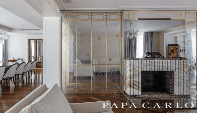 Состаренные зеркала в современном интерьере