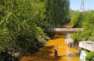 Стало известно, от чего пожелтела река Лыбидь в Киеве