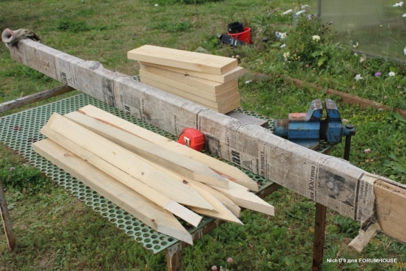 Строительство каркасного навеса на две машины в одиночку