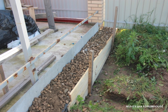 Строительство каркасного навеса на две машины в одиночку