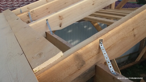 Строительство каркасного навеса на две машины в одиночку