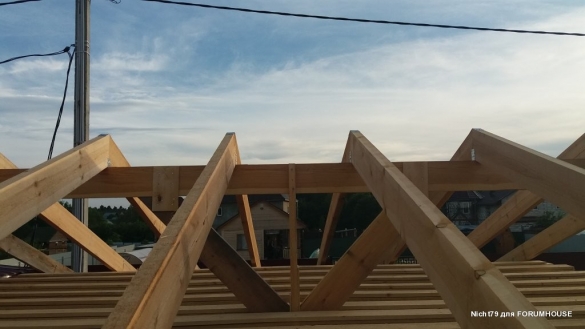 Строительство каркасного навеса на две машины в одиночку