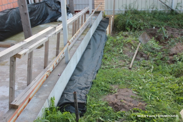 Строительство каркасного навеса на две машины в одиночку