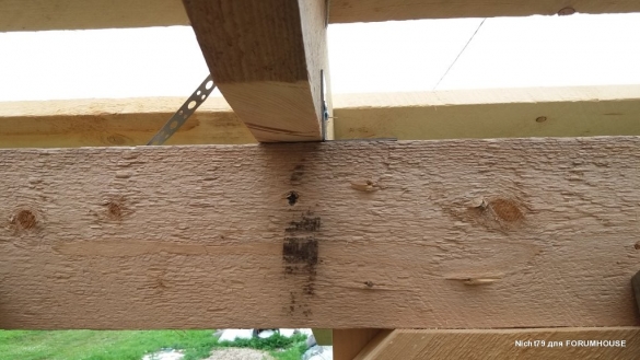 Строительство каркасного навеса на две машины в одиночку