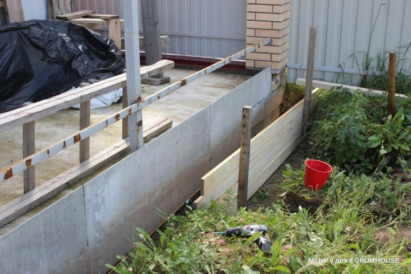 Строительство каркасного навеса на две машины в одиночку