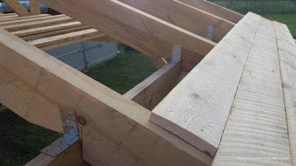 Строительство каркасного навеса на две машины в одиночку