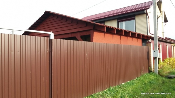 Строительство каркасного навеса на две машины в одиночку