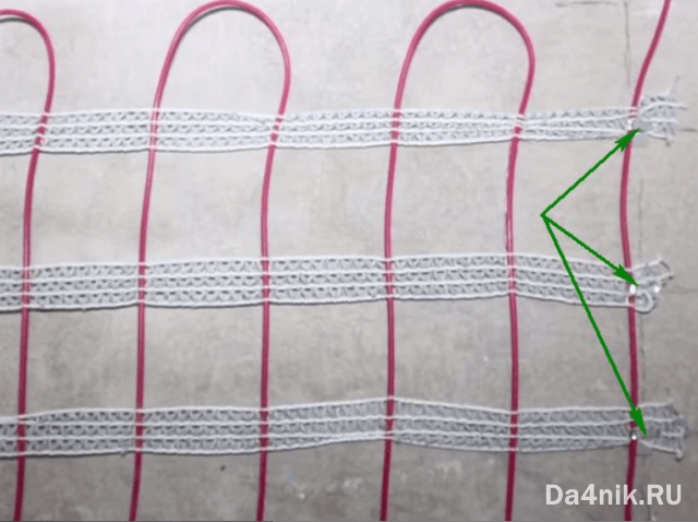 Укладка электрического тёплого пола под плитку