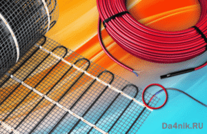 Укладка электрического тёплого пола под плитку
