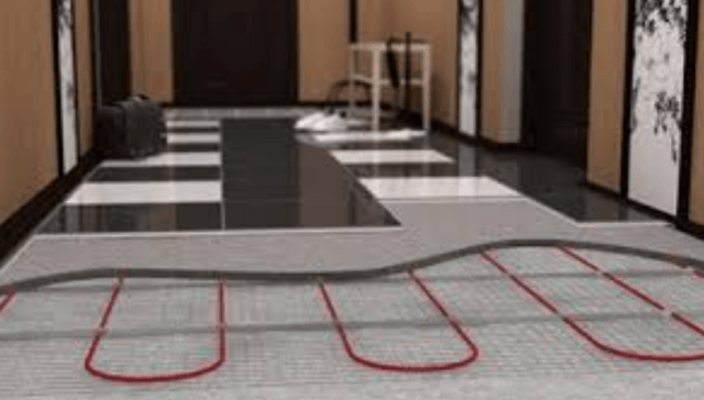 Укладка электрического тёплого пола под плитку