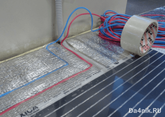 Укладка электрического тёплого пола под плитку