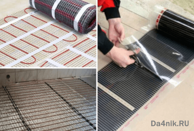 Укладка электрического тёплого пола под плитку