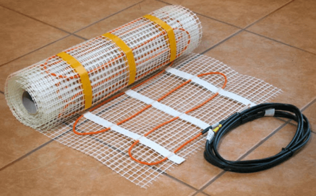 Укладка электрического тёплого пола под плитку