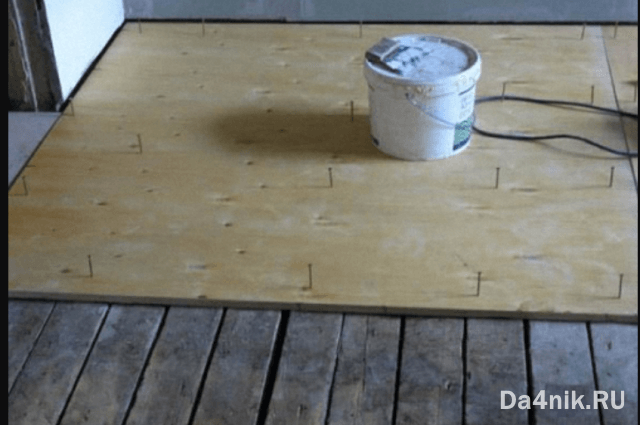 Укладка ОСБ плиты на деревянный и бетонный пол под линолеум