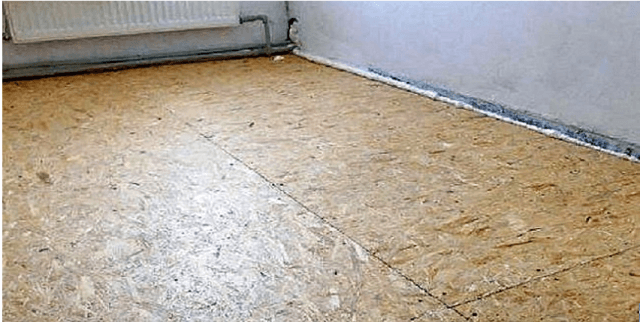 Укладка ОСБ плиты на деревянный и бетонный пол под линолеум