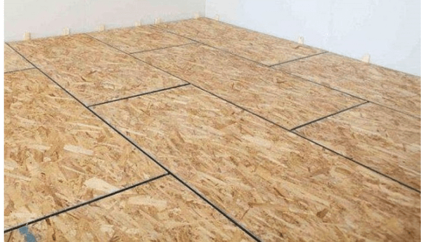 Укладка ОСБ плиты на деревянный и бетонный пол под линолеум