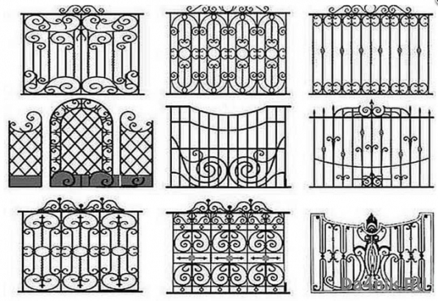 Узоры для кованых заборов и ворот