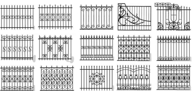 Узоры для кованых заборов и ворот