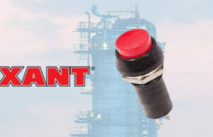 В наличии на складе выключатель-кнопка 250V 1А (2с) ON-OFF красная (PBS-11А) от REXANT