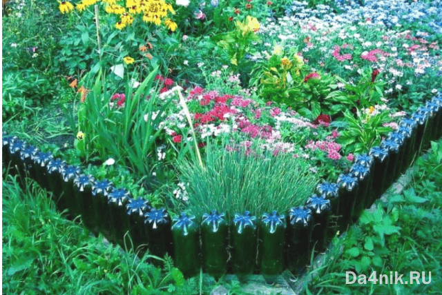 Варианты декоративных заборчиков для клумб своими руками