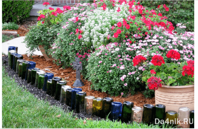 Варианты декоративных заборчиков для клумб своими руками