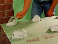 Крепление гипсокартона бескаркасным способом: современный подход